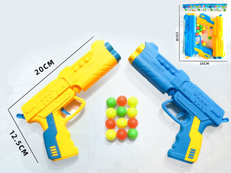 Double Soft Bullet Gun  + 16 Table Tennis