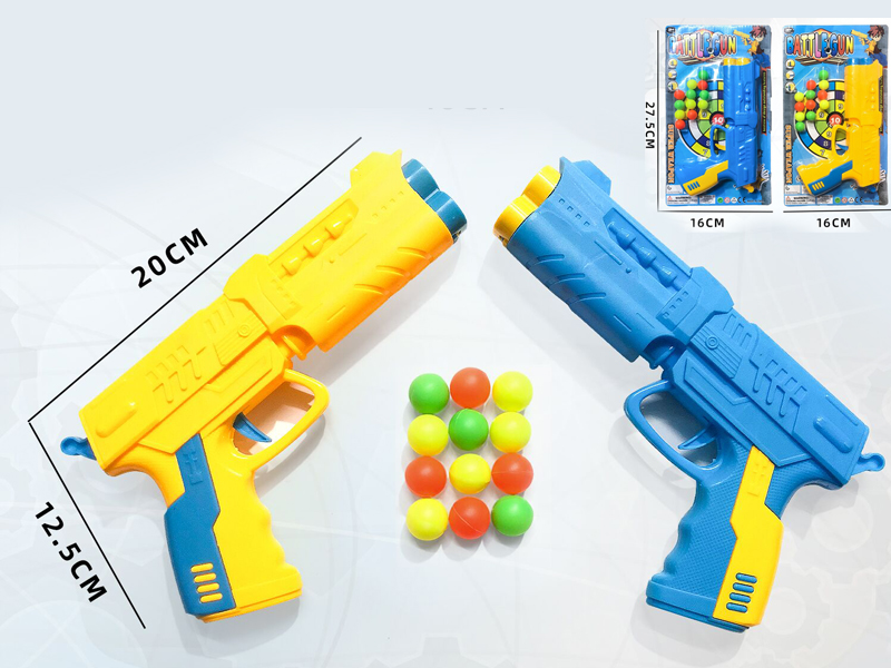 Soft Bullet Gun + 12 Table Tennis