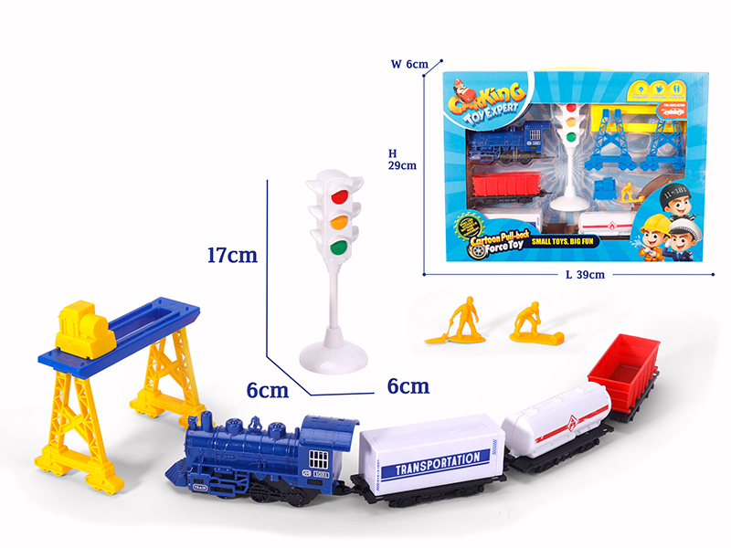 Pull Back Freight Train Set