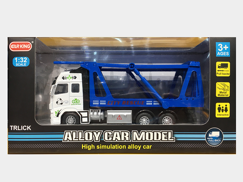 High Simulation Alloy Pull Back Transport Cart