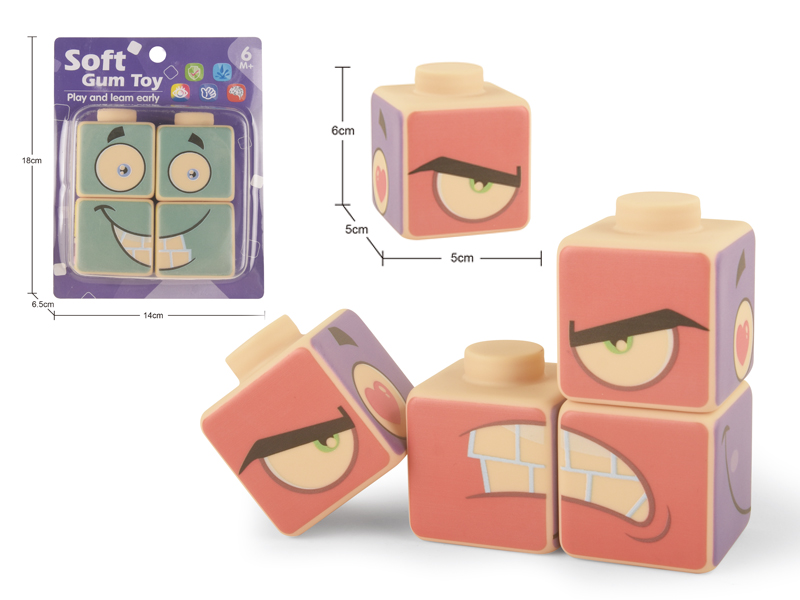 Soft Plastic Puzzle Building Blocks