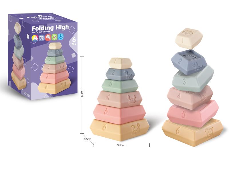Soft Plastic Quadrilateral Stacking Height