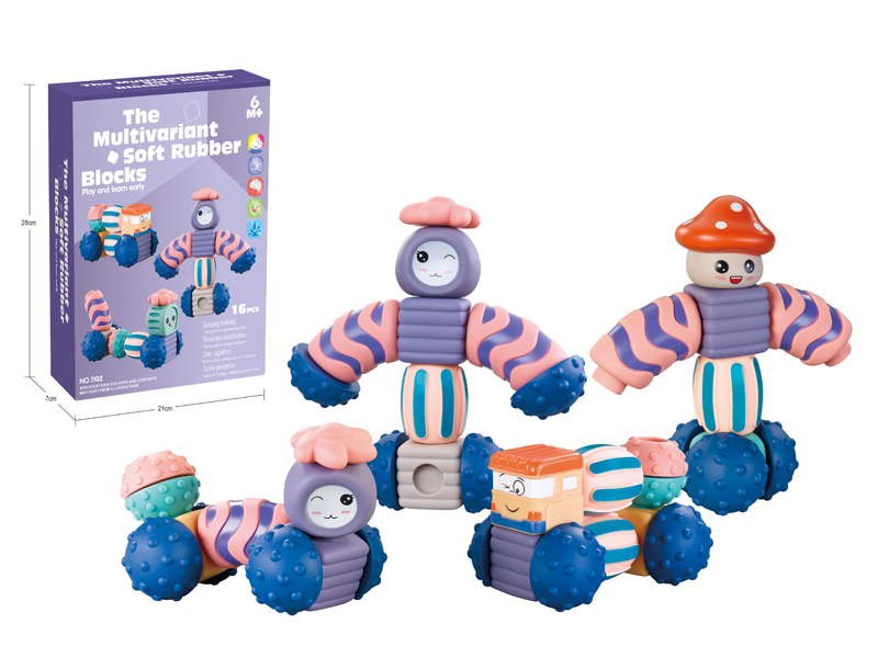 Soft Plastic Splicing Building Blocks