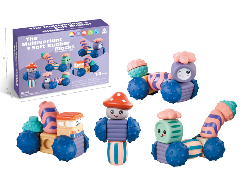 Soft Plastic Splicing Building Blocks