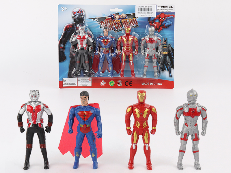 4PCS Super Heroes (With Light)