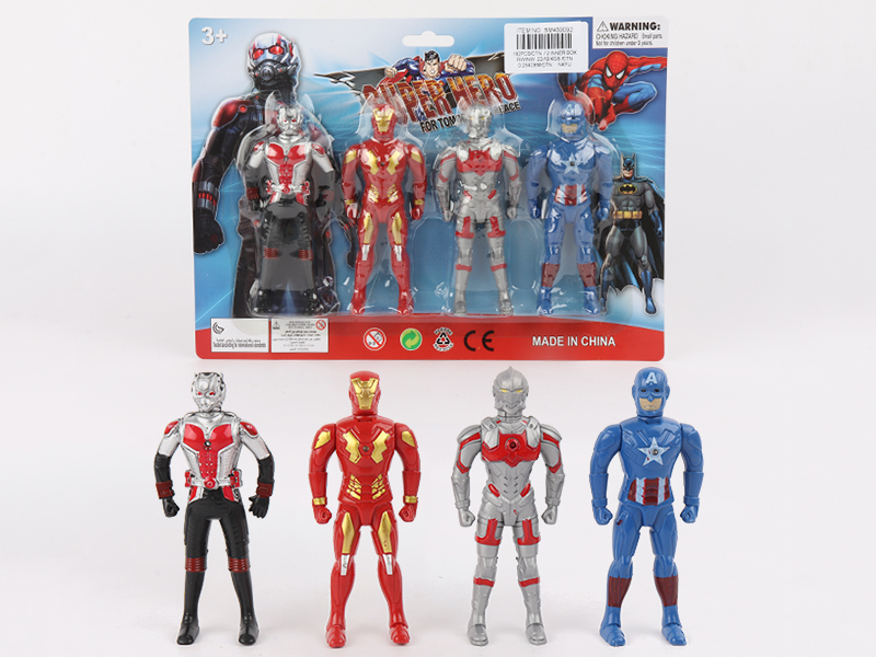 4PCS Super Heroes (With Light)