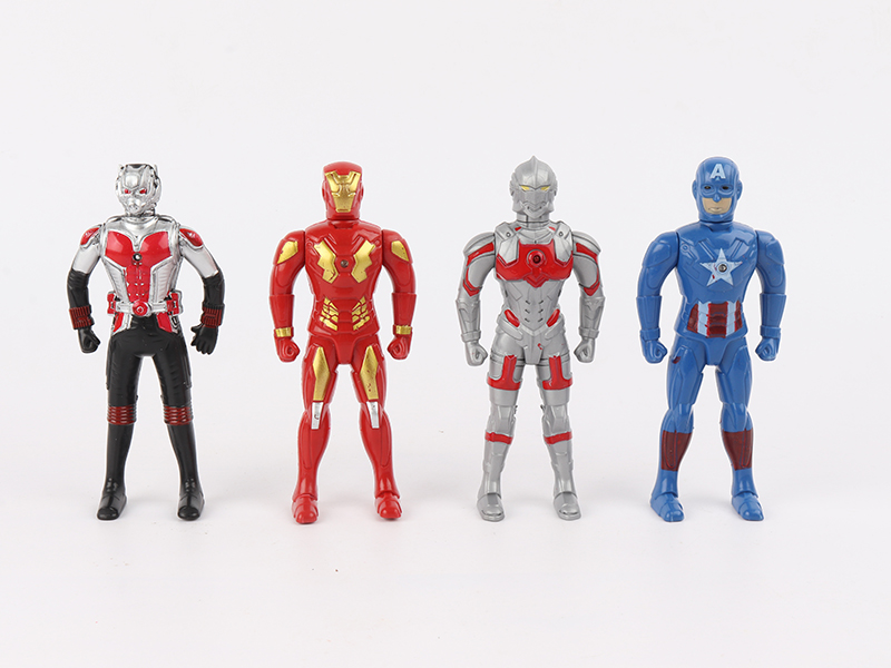 4PCS Super Heroes (With Light)