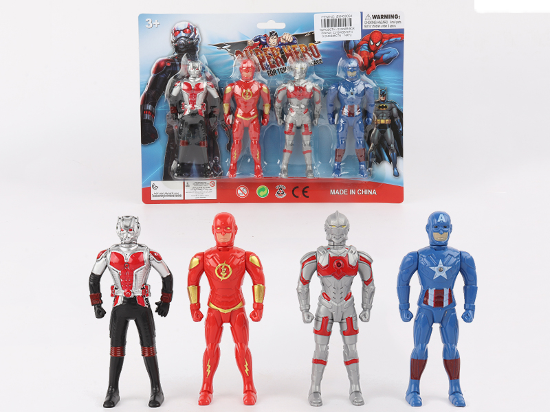 4PCS Super Heroes (With Light)