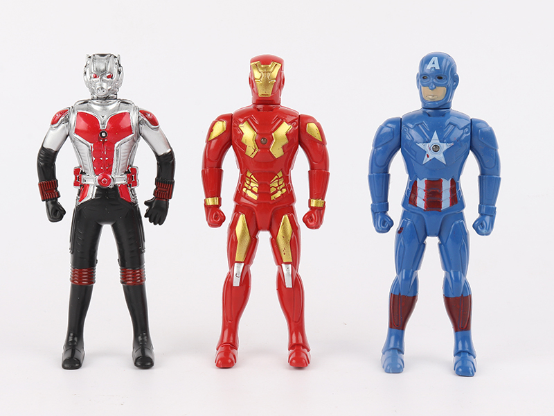 3PCS Super Heroes (With Lights)