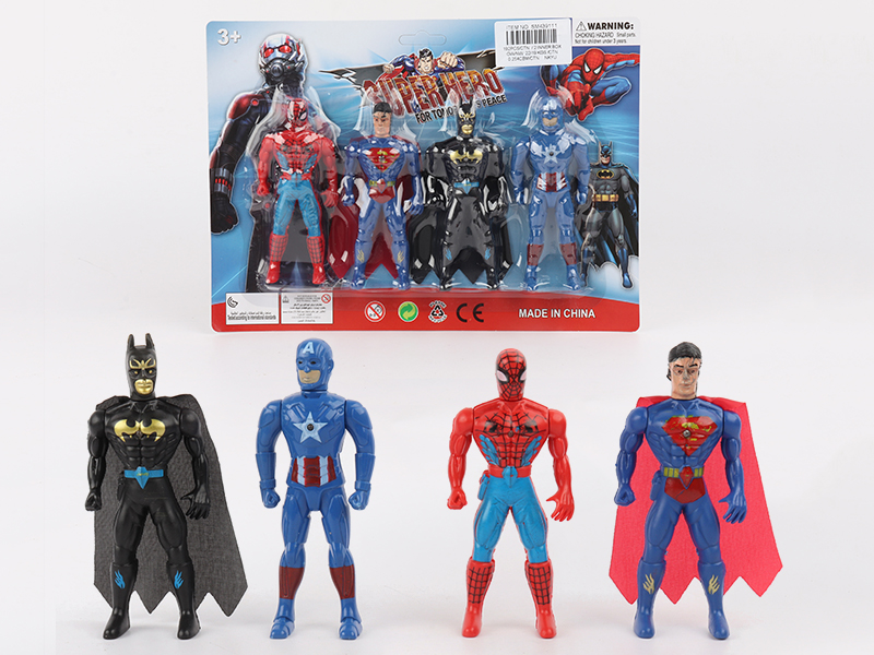 4PCS Super Heroes (With Light)