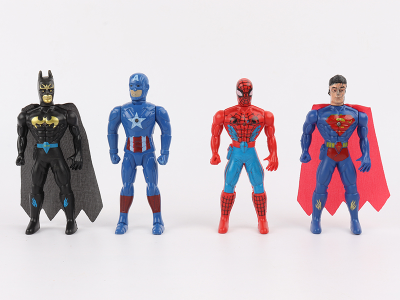 4PCS Super Heroes (With Light)