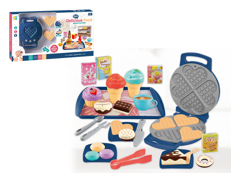 Waffle Maker With Music + Dessert Ice Cream Coffee Set