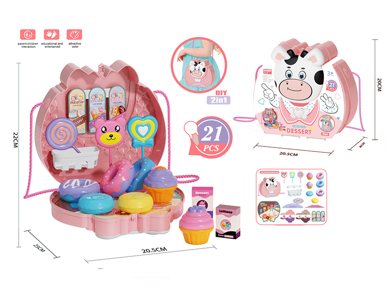 Cartoon Ice Cream Shoulder Bag 21PCS