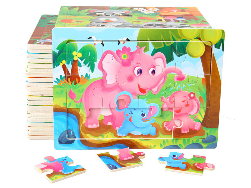 Wooden Puzzle 12pcs