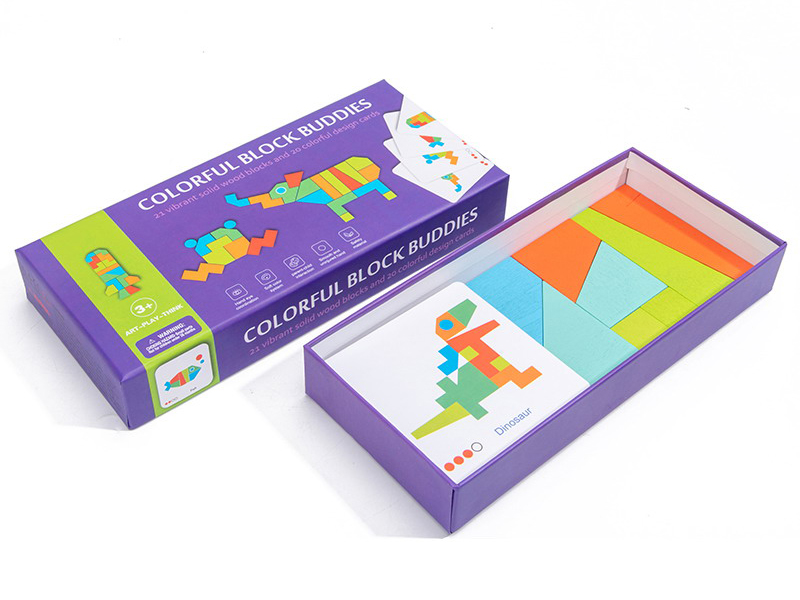 Wooden 21 Colorful Blocks