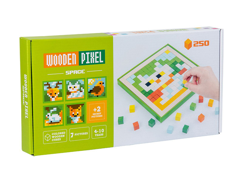 Wooden Pixel Puzzle (Animal)