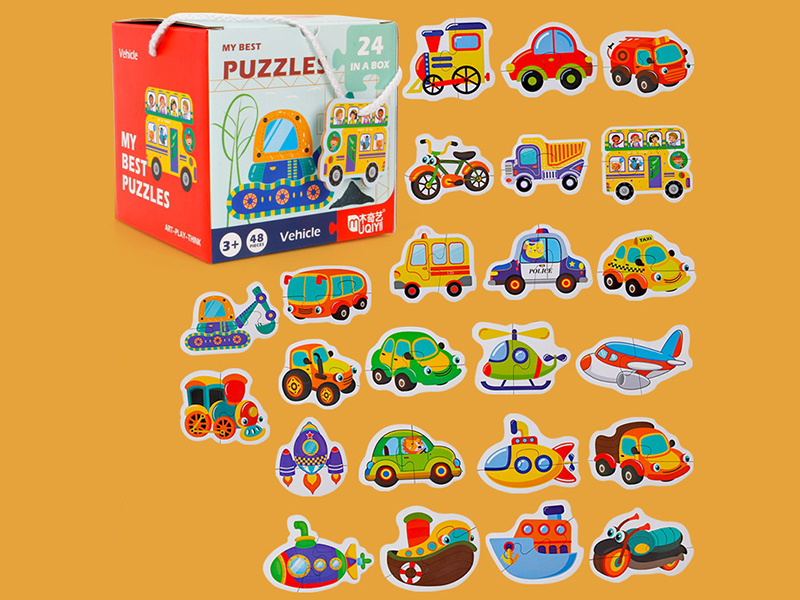 Wooden matching Puzzles - Vehicles