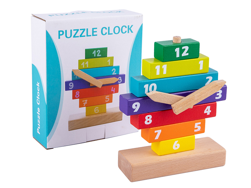 Wooden Puzzle Clock