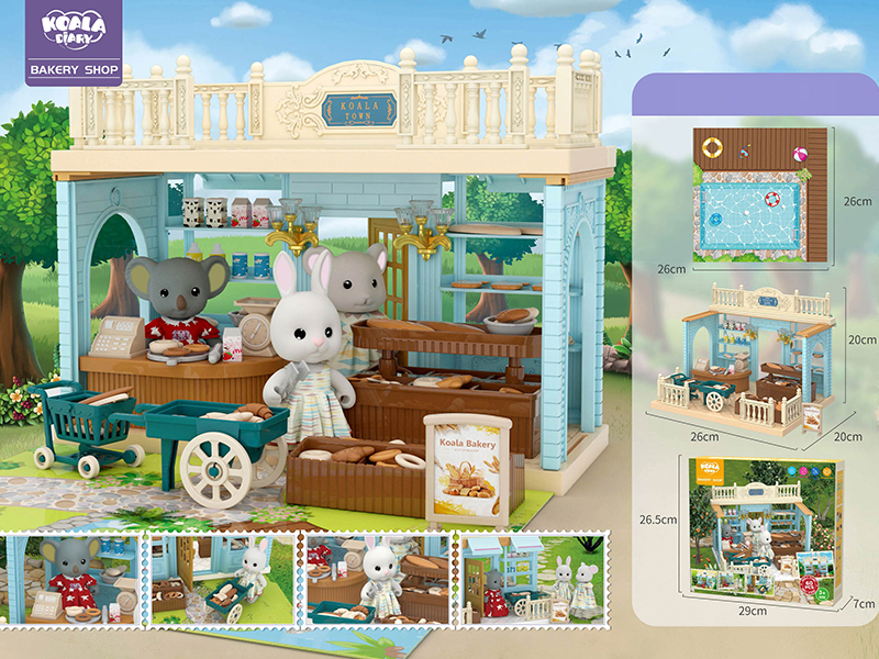 DIY Koala Town Bakery Shop 60pcs