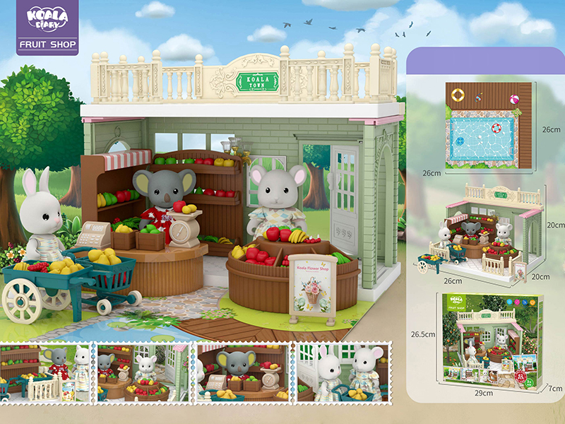 DIY Koala Town Fruits Shop 62pcs