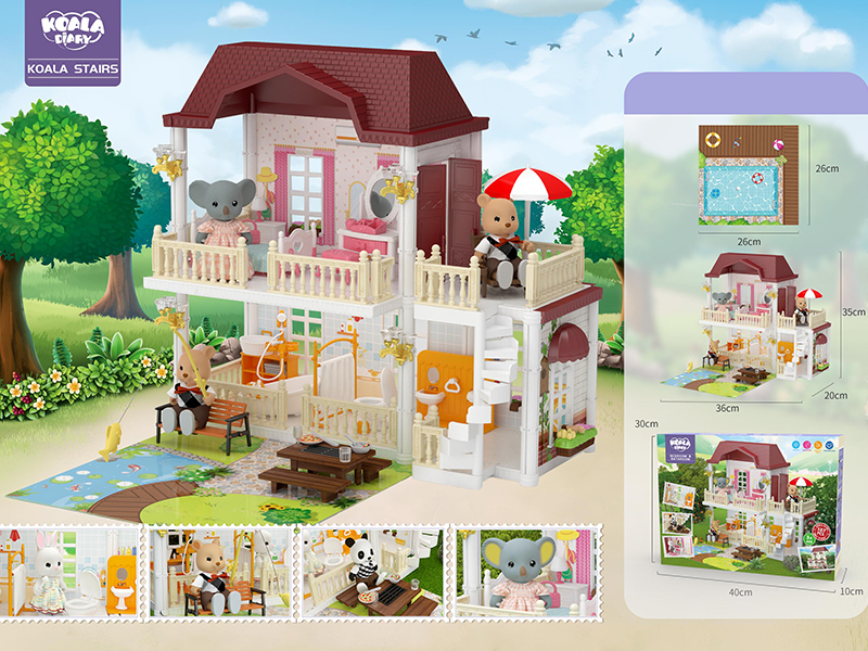 DIY Bedroom & Bathroom Villa Set 187pcs