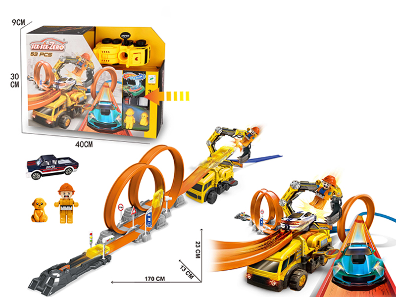 Alloy Color Changing Vehicle Engineering Ejection Track Set