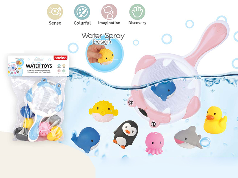 Sea Lion Scoop Net Bath Toys Set