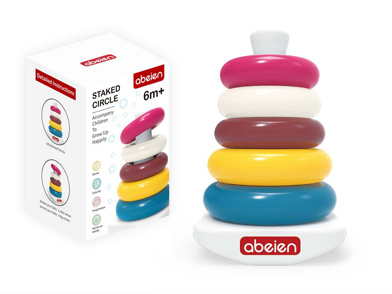 Rainbow Stacked Circle