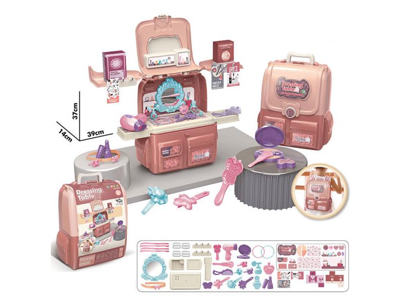 40PCS Play House Dressing Backpack