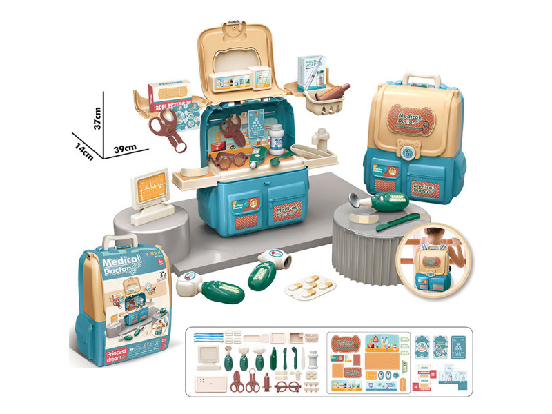 37PCS Play House Medical Backpack