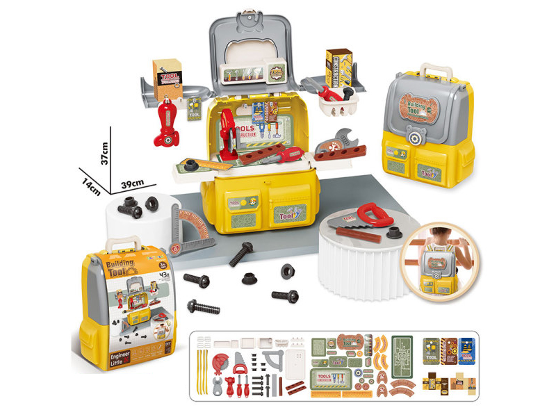 43PCS Play House Tool Backpack