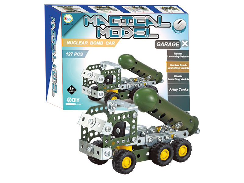Metal Assembly Nuclear Bomb Car 127PCS
