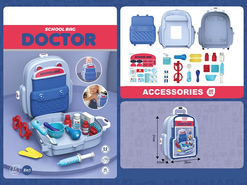 2 In 1 Doctor School Bag 20pcs