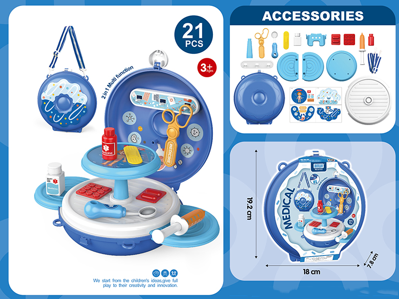 2 In 1 Donut Shoulder Bag Medical Set 21pcs