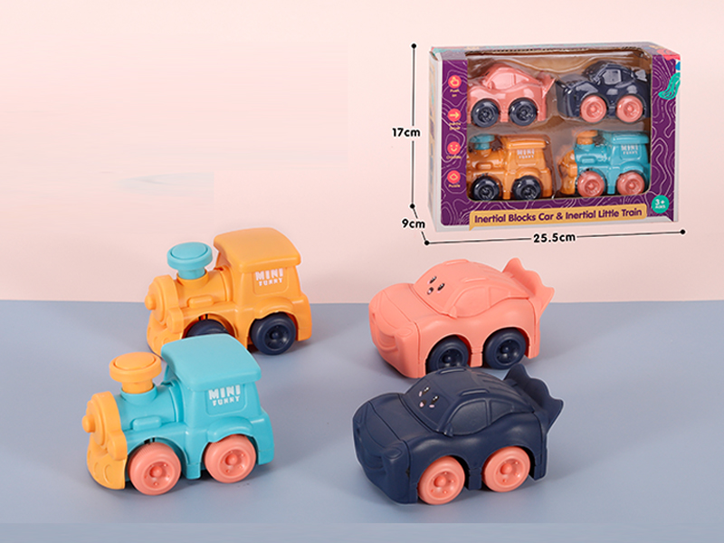 Friction Bus Train Set