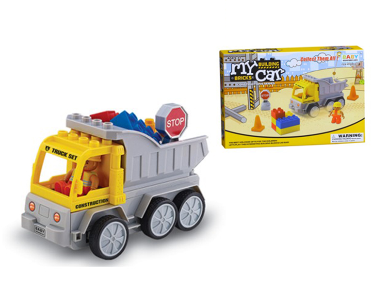 Engineering Truck Building Blocks Assembly Set(Slide/Dumper) 15pcs