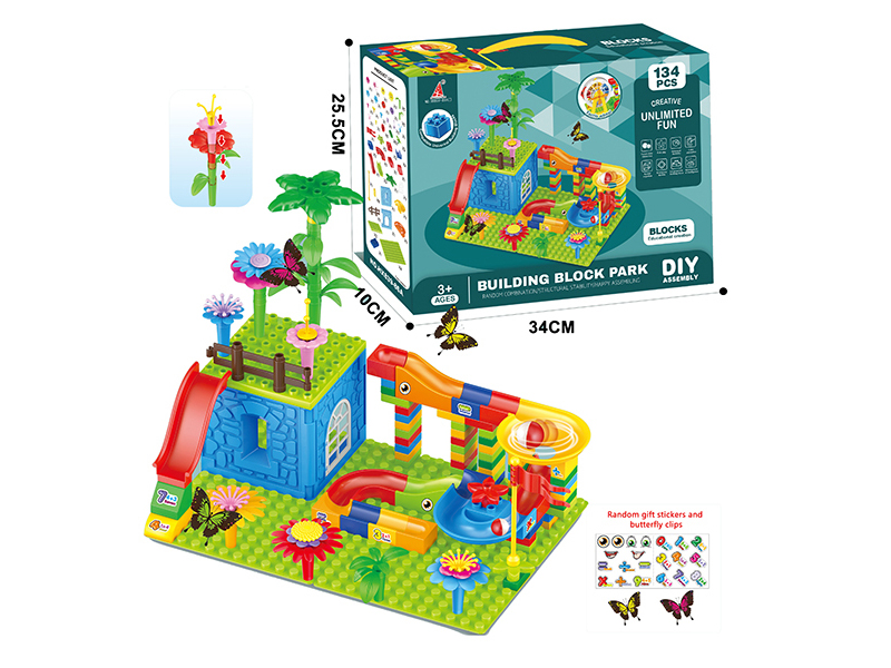 134PCS Villa Garden Building Blocks