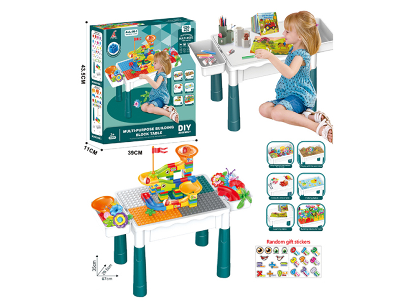 126PCS Multifunctional Slide Block Table