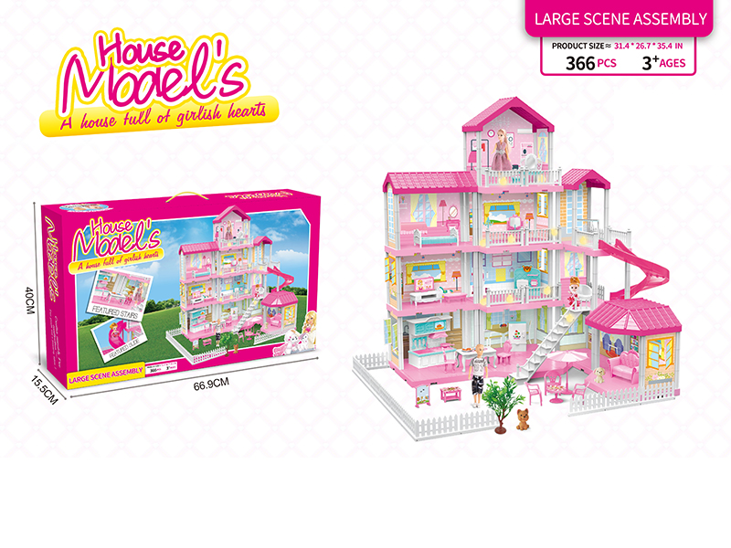 DIY Assembly Villa 366PCS