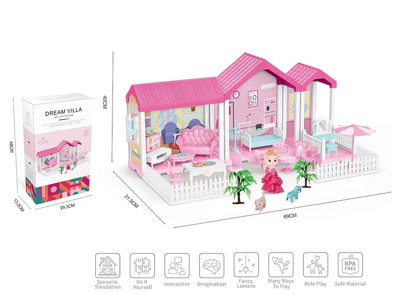 DIY Assembly Villa 95PCS