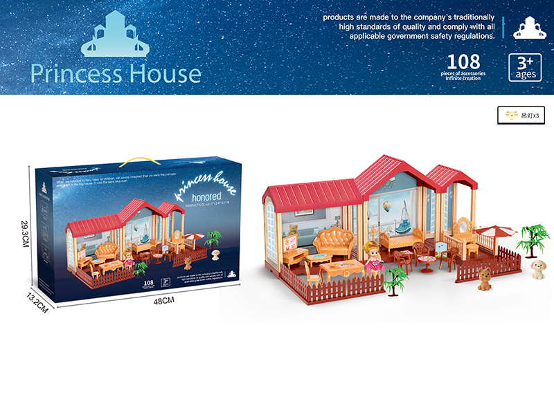 DIY Assembly Villa With Lights