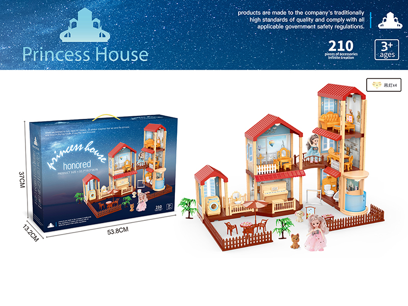 DIY Assembly Villa With Lights