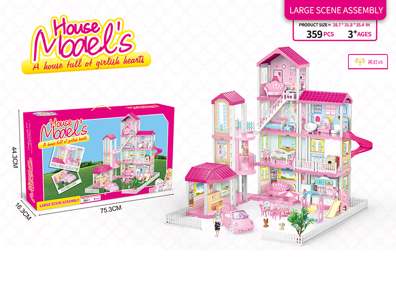 DIY Assembly Villa With Lights