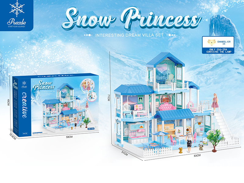 DIY Assembly Villa With Lights