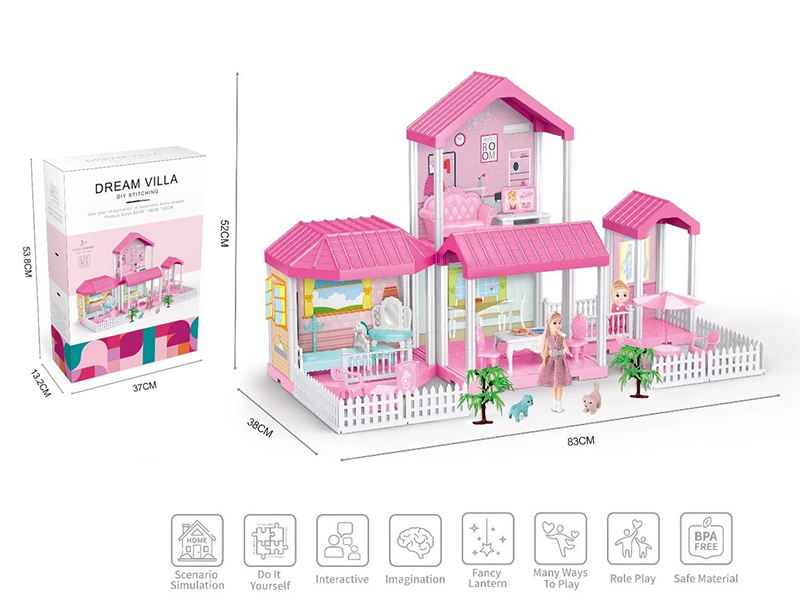 DIY Assembly Villa 133PCS