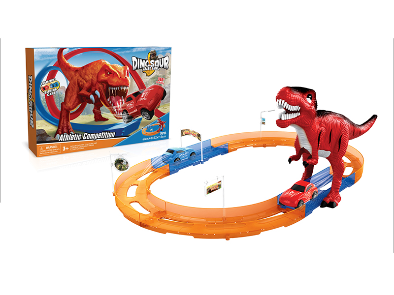 Pull Back Dinosaur Rail Train
