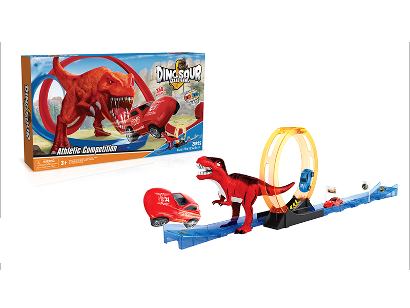 Pull Back Dinosaur Rail Train