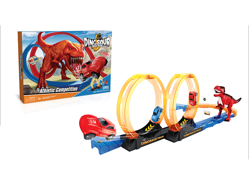 Pull Back Dinosaur Rail Train