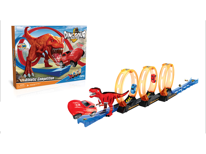 Pull Back Dinosaur Rail Train