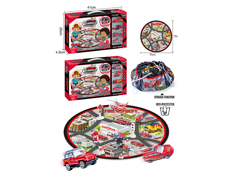 Carpet Storage Bag + Alloy Fire Engine